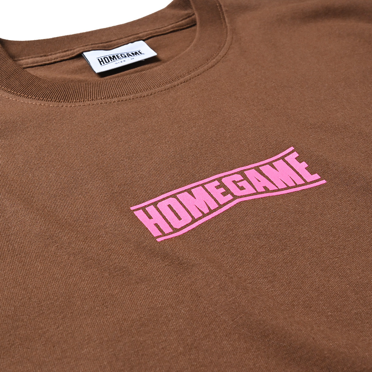 HOMEGAME - HOMEGAME LOGO TEE BROWN/PINK【HG260156】