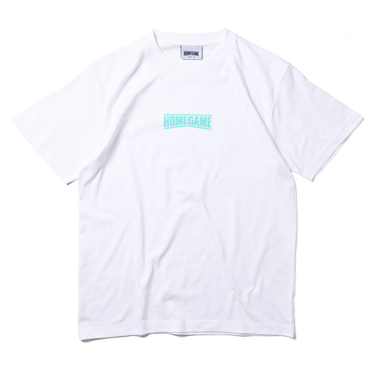 HOMEGAME - HOMEGAME LOGO TEE WHITE/MINT BLUE【HG260154】