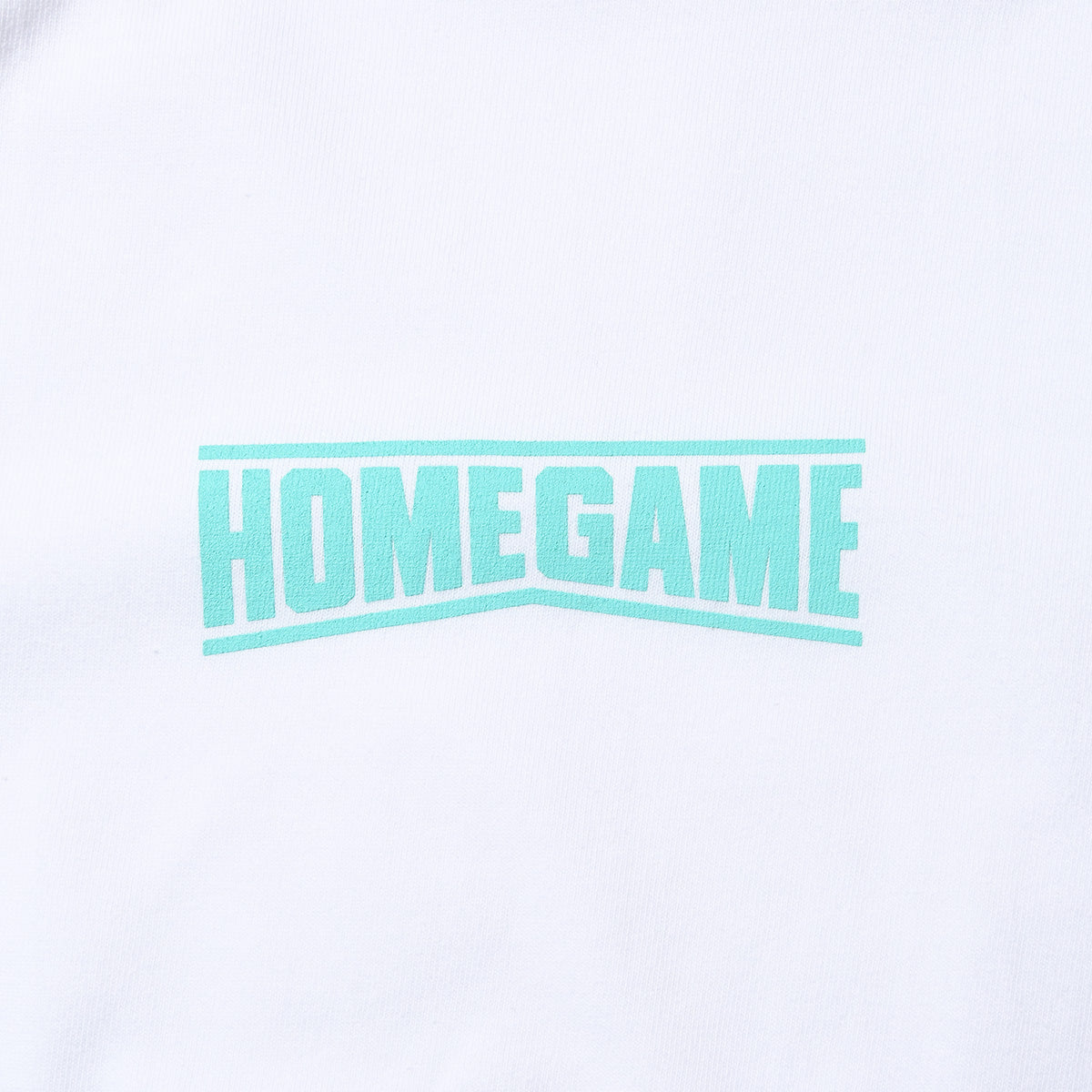HOMEGAME - HOMEGAME LOGO TEE WHITE/MINT BLUE【HG260154】