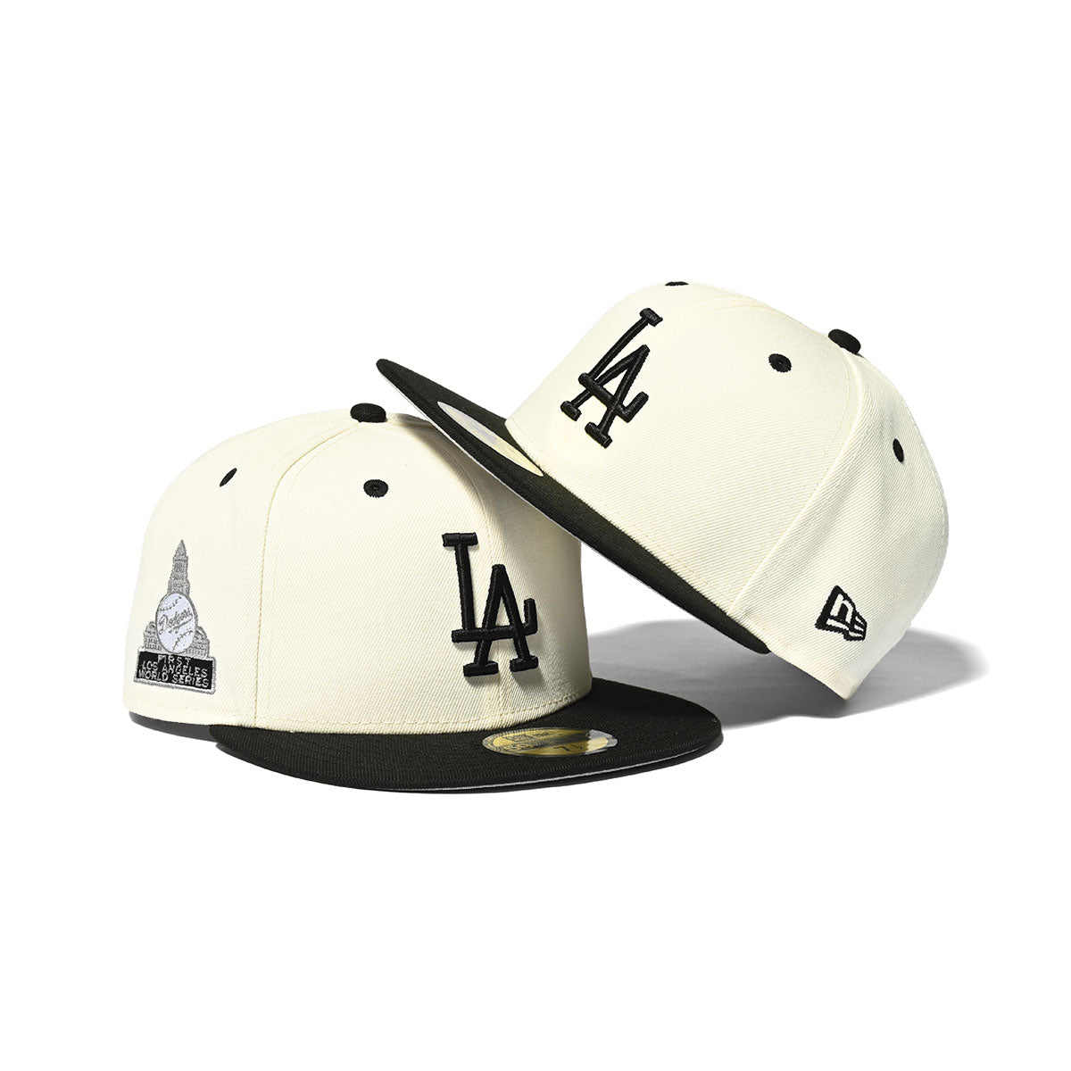 NEW ERA 洛杉磯道奇隊 - WS 1ST 59FIFTY 鉻色/黑色 [70788118]