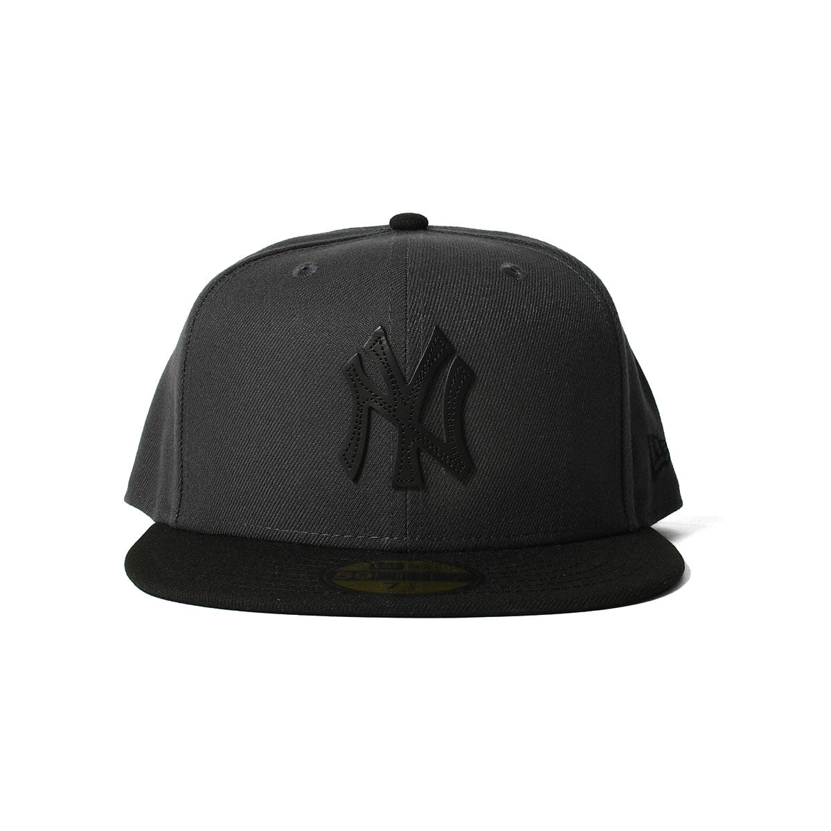 NEW ERA New York Yankees - 59FIFTY LEATHER LOGO DARK GRAPHITE [13751133]