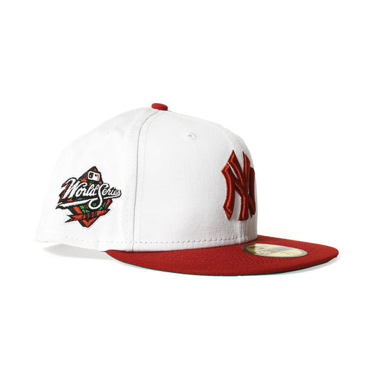 NEW ERA 紐約洋基隊 - 59FIFTY 1998 WS 白色/胭脂紅