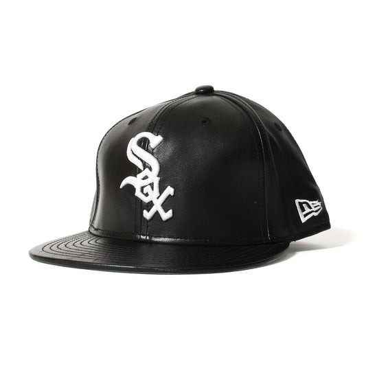 NEW ERA 芝加哥白襪 - 59FIFTY LETHER 黑色