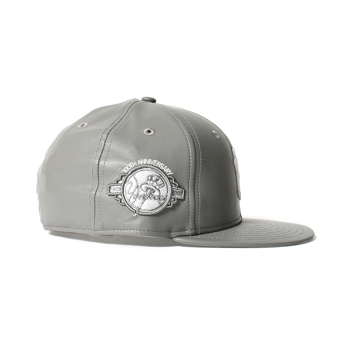 NEW ERA 紐約洋基隊 - 59FIFTY 100TH ANV PU 皮革灰色