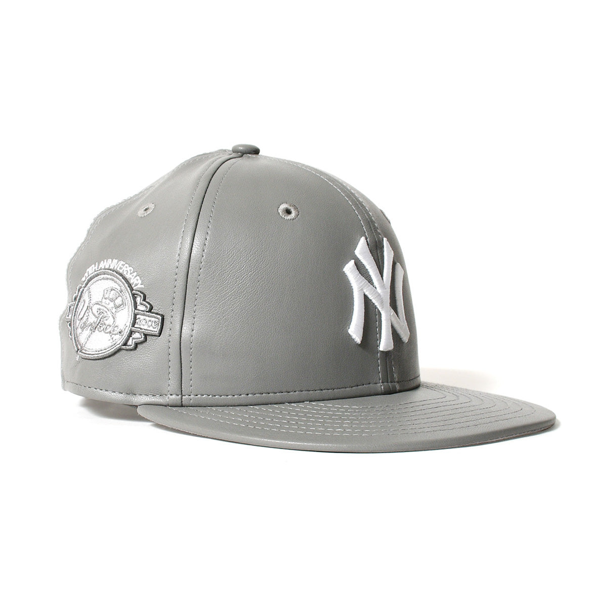 NEW ERA New York Yankees - 59FIFTY 100TH ANV PU LEATHER GRAY