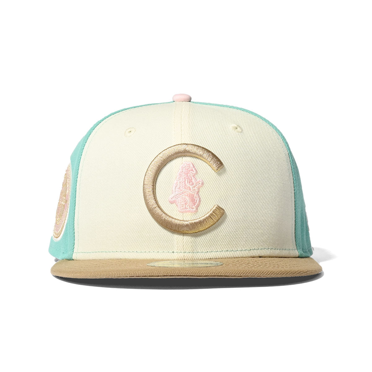 NEW ERA Chicago Cubs - 1908 WS 59FIFTY CHROME/MINT/BEIGE【70756782】