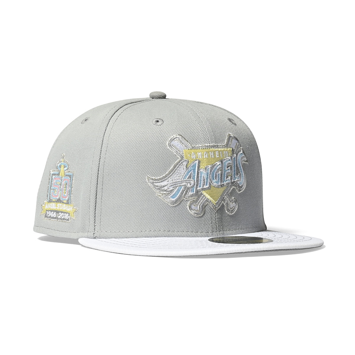 NEW ERA Anaheim Angels - 50th ANV 59FIFTY DOLPHIN GRAY/WHITE【70811961 ...
