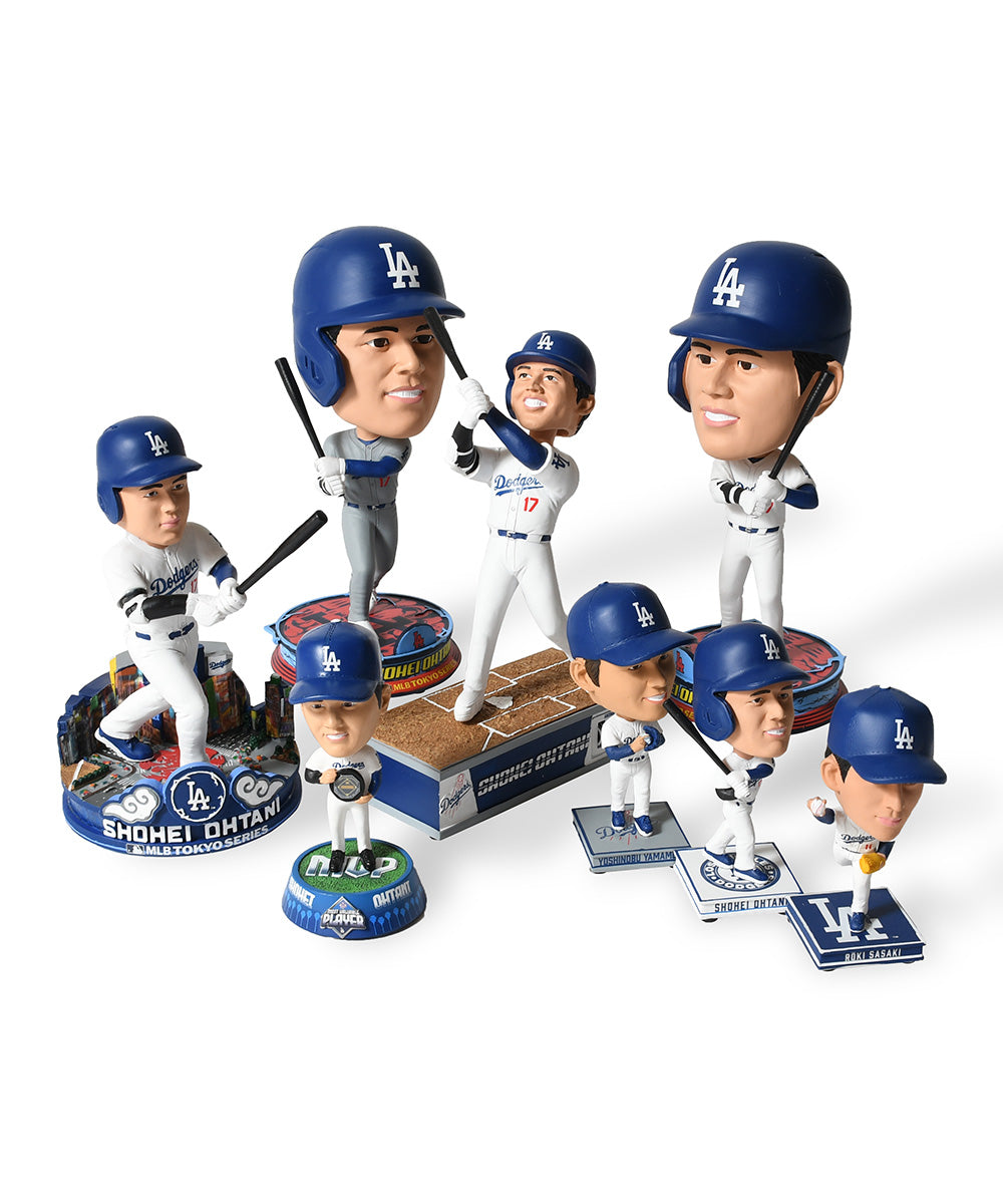 FOCO - OHTANI/SASAKI/YAMAMOTO LA DODGERS SMU 3 PACK MINI BIGHEAD BOBBLE SET【BHMBSMUBG3PKMNLDSORS】