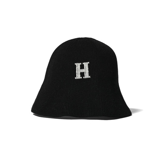 HOMEGAME - H LOGO COTTON KNIT HAT BLACK【HG241415】