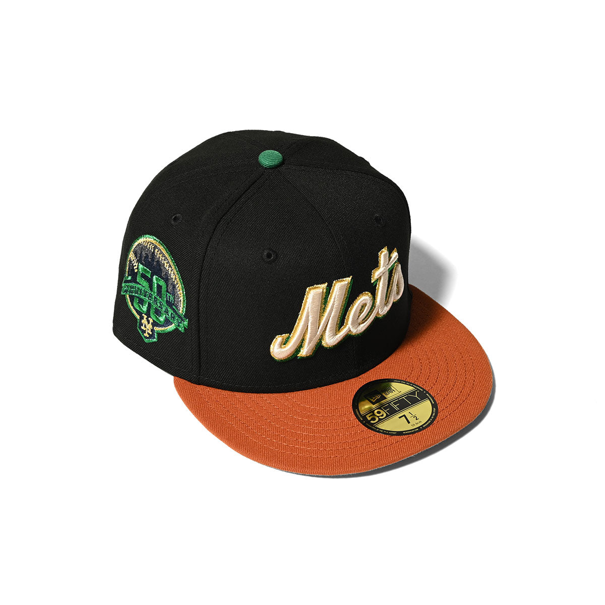 NEW ERA New York Mets - 59FIFTY CO 50TH ANV BLACK/RUST ORANGE [70865051]