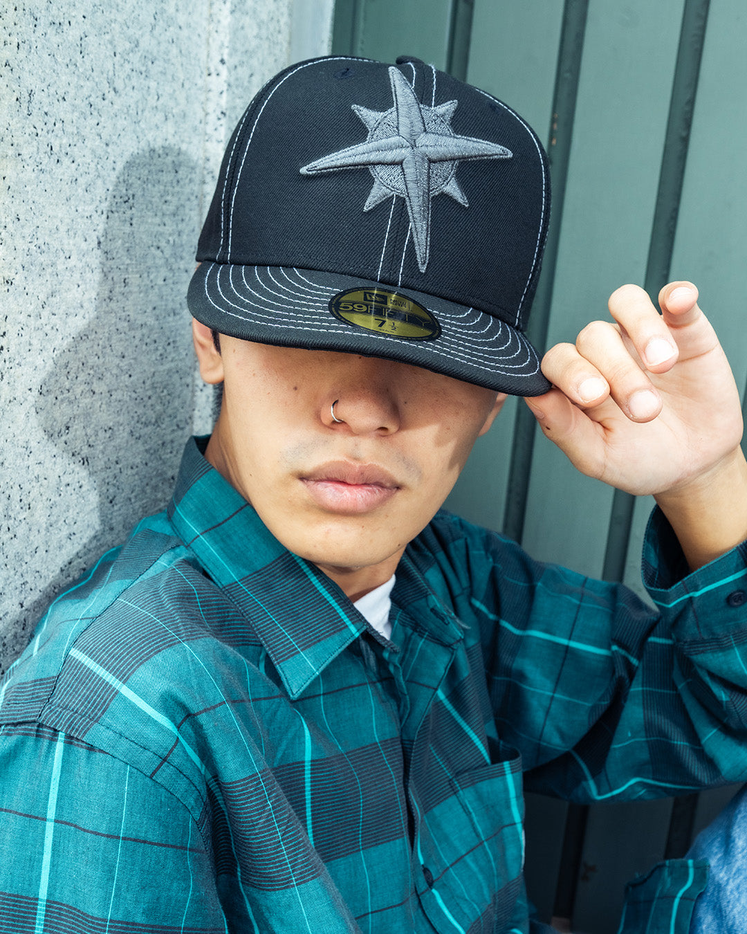 NEW ERA - SEATTLE MARINERS CO COMPASS 59FIFTY BLACK/BLACK【71083728】