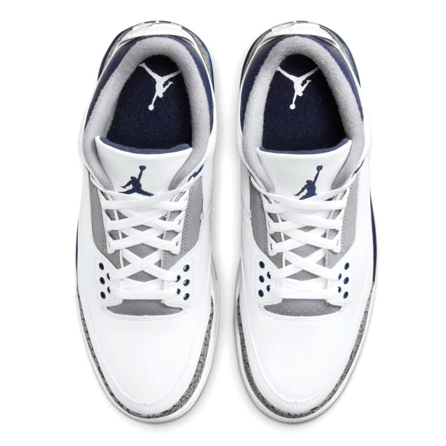 NIKE AIR JORDAN 3 RETRO "WHITE/NAVY" Nike Air Jordan 3 Retro "White/Navy" [CT8532-140]