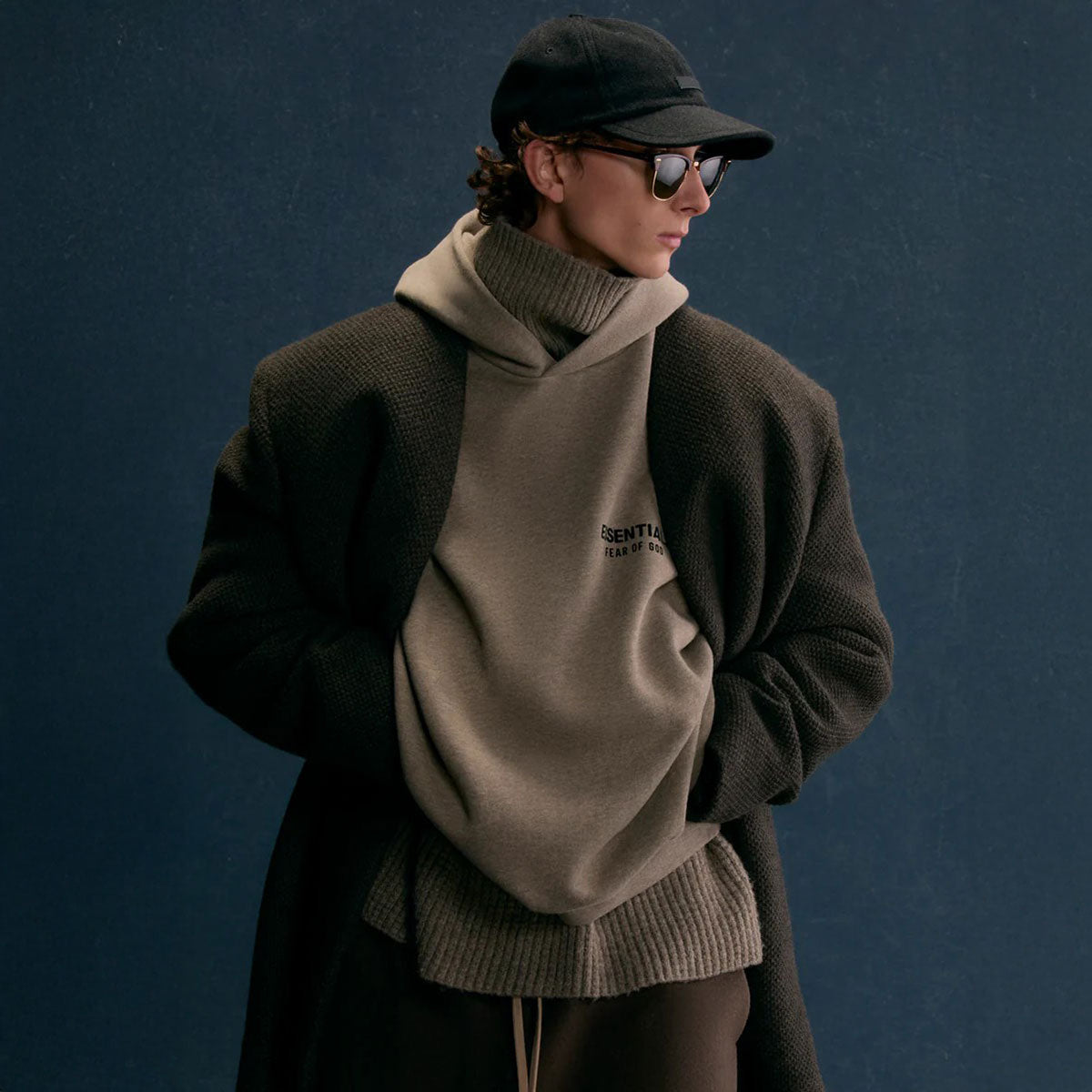 Fear of God ESSENTIALS - FLEECE  HOODIE HEATHER GRAY 【192HO246259F】