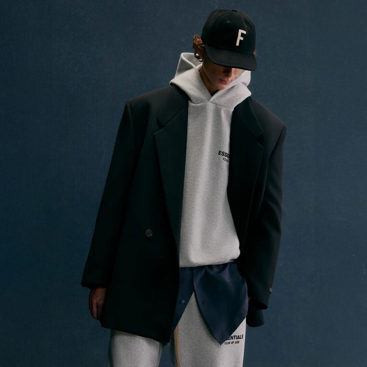 Fear of God ESSENTIALS - FLEECE  HOODIE LIGHT H GRAY 【192HO246258F】