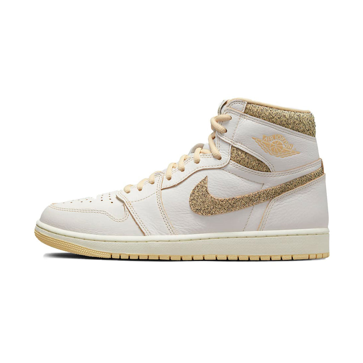 NIKE AIR JORDAN 1 RETRO HI OG CRAFT (SAIL/PALE VANILLA-BLACK) Nike Air Jordan 1 Retro High OG Craft "Sail/Pale Vanilla - 黑色" [FD8631-100]