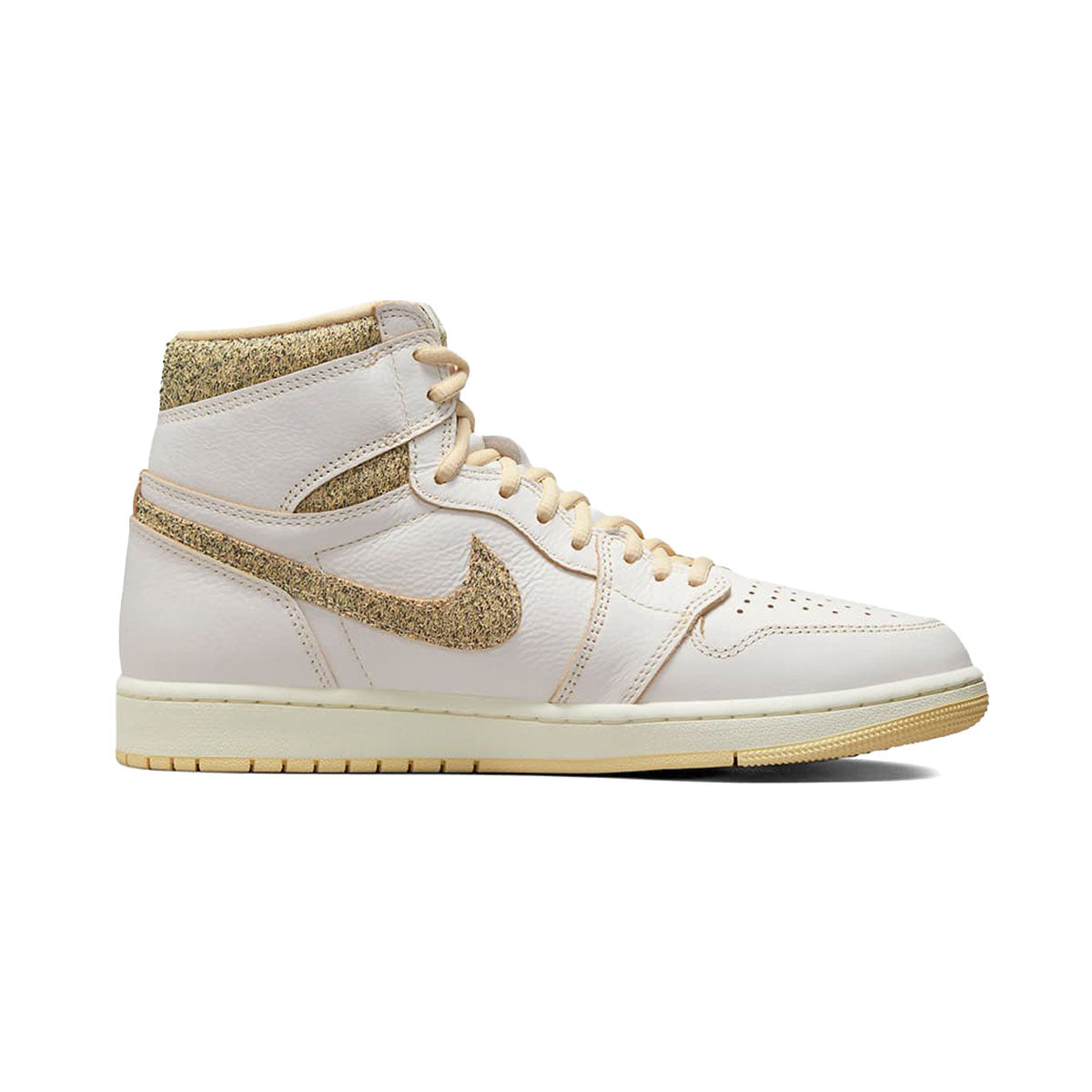 NIKE AIR JORDAN 1 RETRO HI OG CRAFT (SAIL/PALE VANILLA-BLACK) Nike Air Jordan 1 Retro High OG Craft "Sail/Pale Vanilla - Black" [FD8631-100]