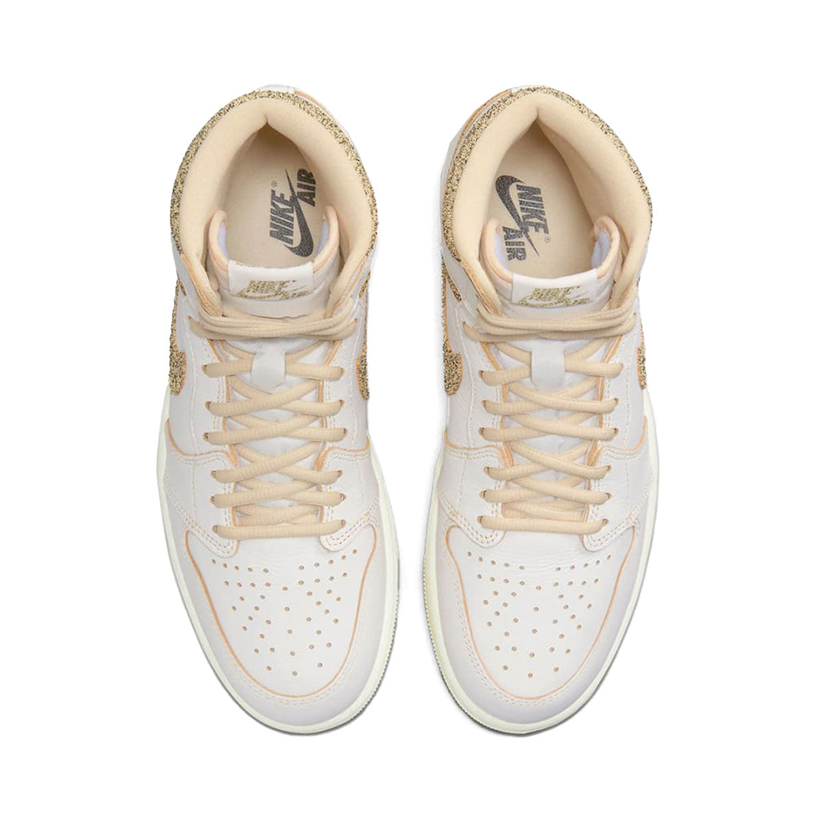 NIKE AIR JORDAN 1 RETRO HI OG CRAFT (SAIL/PALE VANILLA-BLACK) Nike Air Jordan 1 Retro High OG Craft "Sail/Pale Vanilla - 黑色" [FD8631-100]