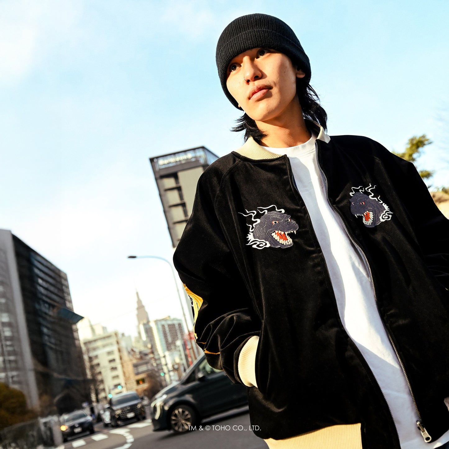 【受注販売：4月中旬頃より順次発送】GODZILLA | HOMEGAME REVERSIBLE SOUVENIR JACKET【HG251001】