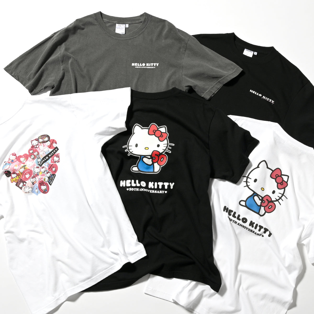 三麗鷗Hello Kitty HELLO KITTY 50 週年 TEE TYPE AT 襯衫