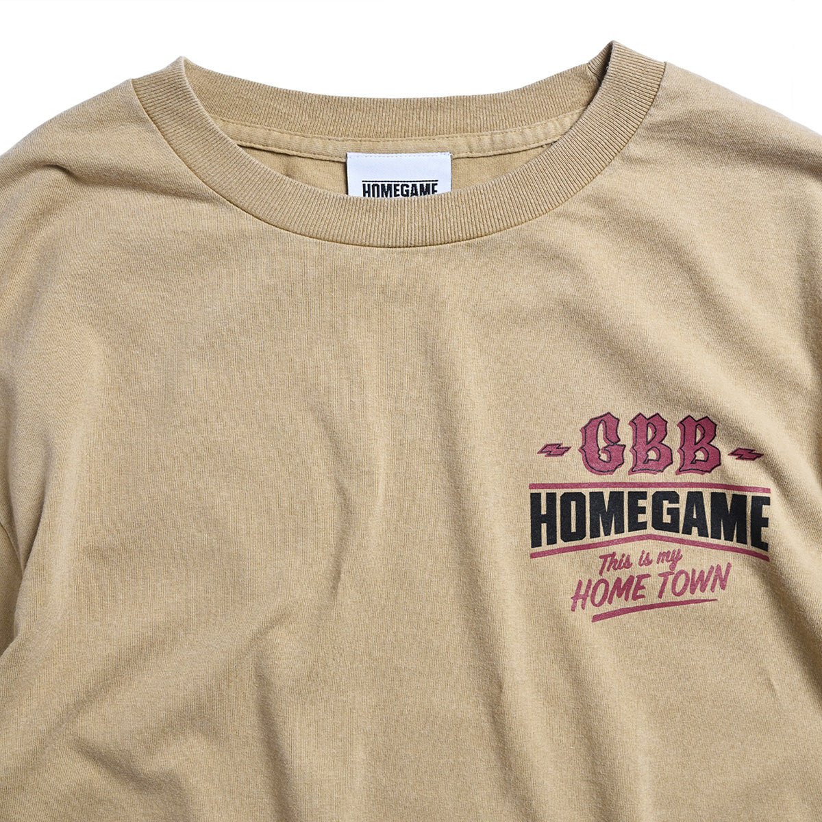 HOMEGAME × GOLDEN BROWN BROTHERS - TEE BEIGE【HG260158