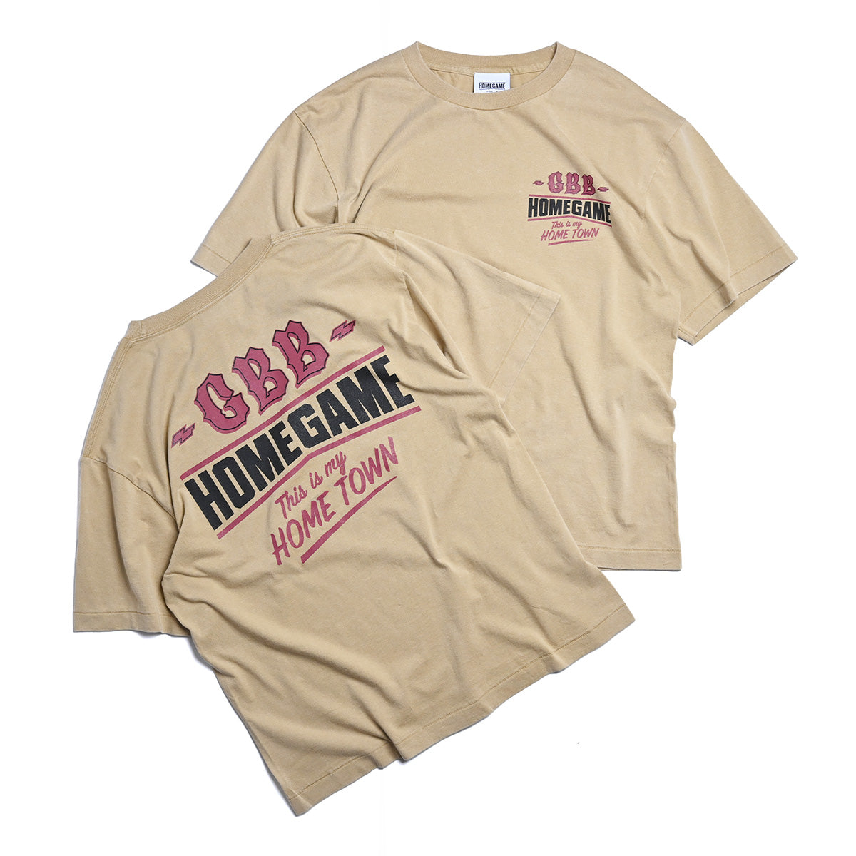 HOMEGAME × GOLDEN BROWN BROTHERS - TEE BEIGE【HG260158】