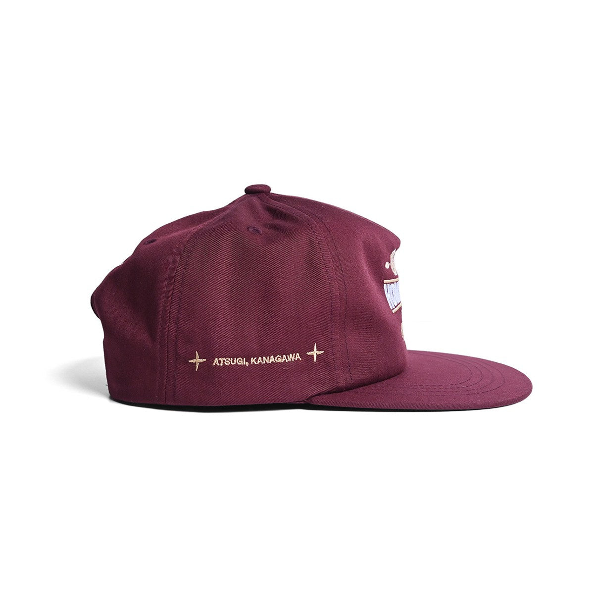 HOMEGAME × GOLDEN BROWN BROTHERS - 5PANEL SNAPBACK CAP BURGUNDY【HG261402】