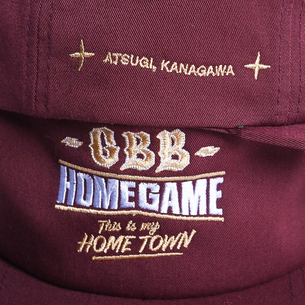 HOMEGAME × GOLDEN BROWN BROTHERS - 5PANEL SNAPBACK CAP BURGUNDY【HG261402】