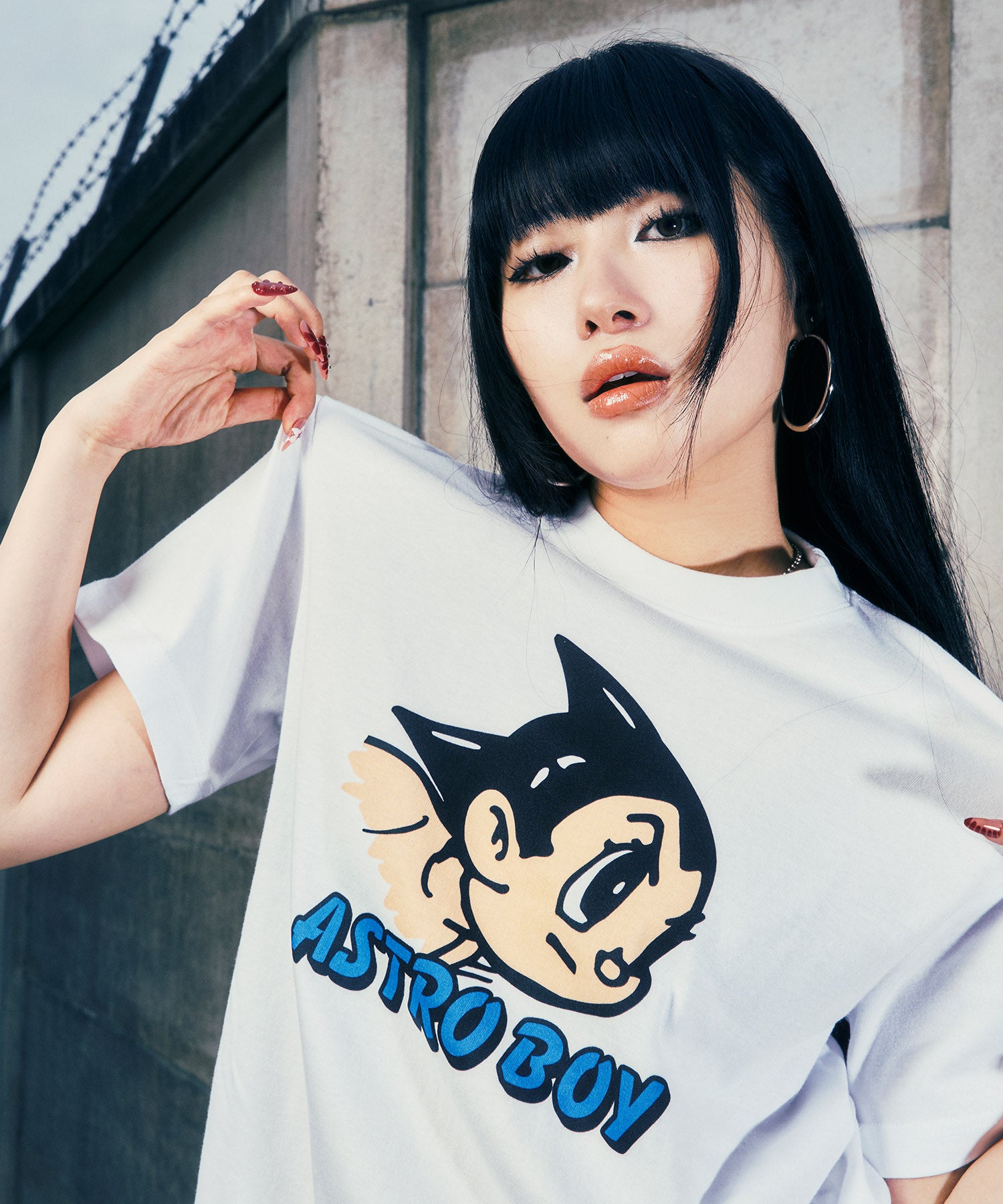 Unisex Astro Boy Print Crew Neck Sweatshirt Pullover 男女