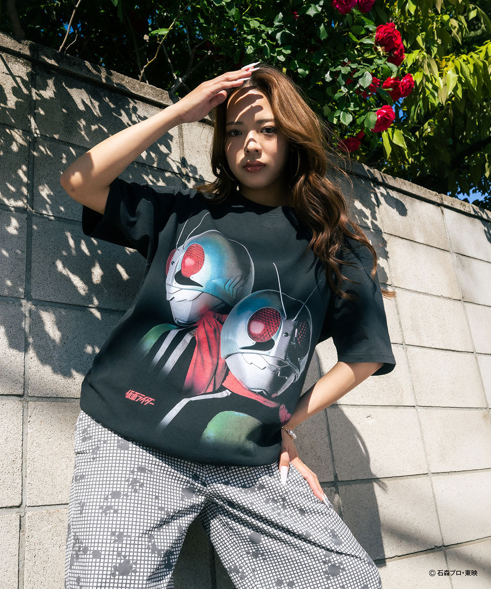 【受注販売：8月下旬頃より順次発送】仮面ライダー x HOMEGAME 仮面ライダー1号＆2号 TEE【HG260107】