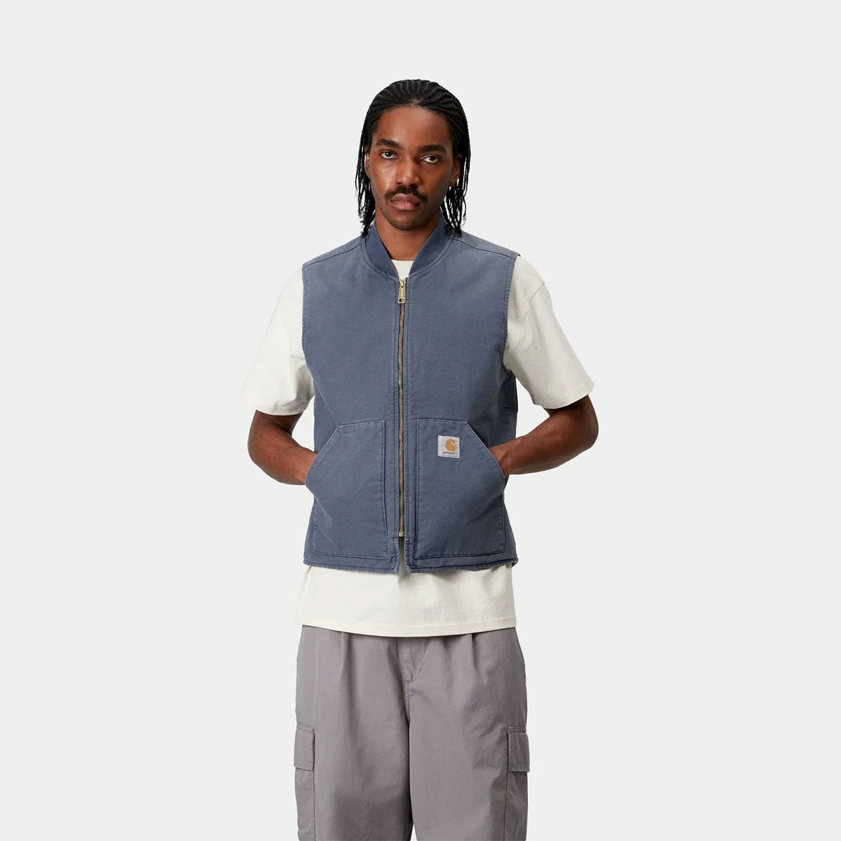 CARHARTT - CLASSIC VEST Dusky Blue【I034821-25S】