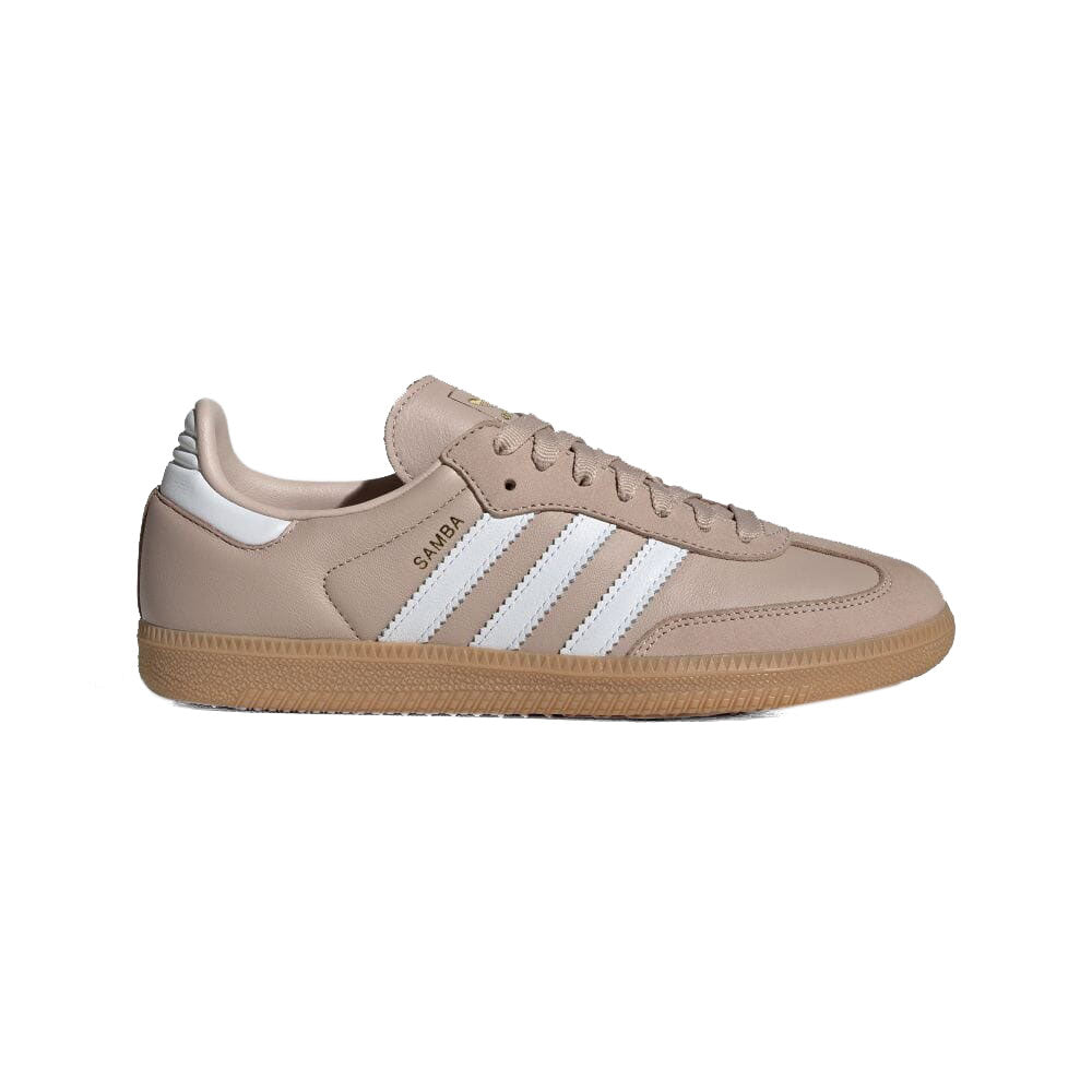 adidas SAMBA OG - [WOMEN'S] - Wander Tarp/Footwear White/Gold Metallic Wonder Tarp/Footwear White/Gold Metallic [IE6523]