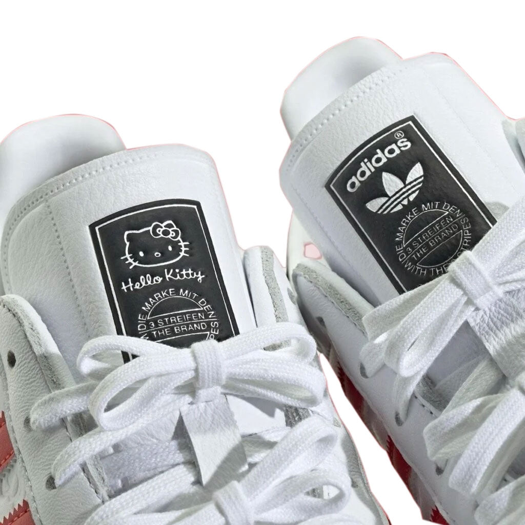 adidas × Hello Kitty GAZELLE INDOOR - [WOMEN'S] - Footwear White/Red/Core Black Footwear White/Red/Core Black [II0013]