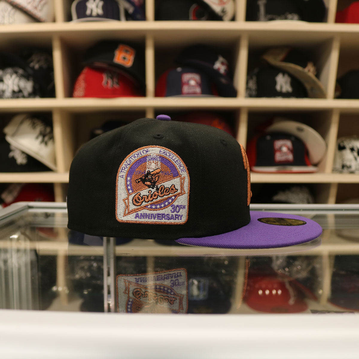 NEW ERA Baltimore Orioles - 59FIFTY 30th Anniv BLACK/PURPLE