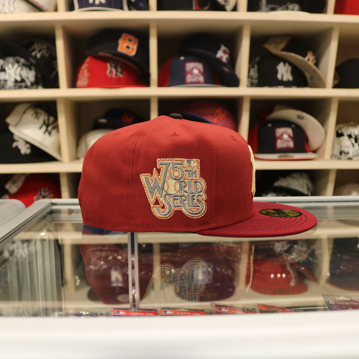 NEW ERA New York Yankees - 59FIFTY 75th Anniv BURGUNDY/GOLD