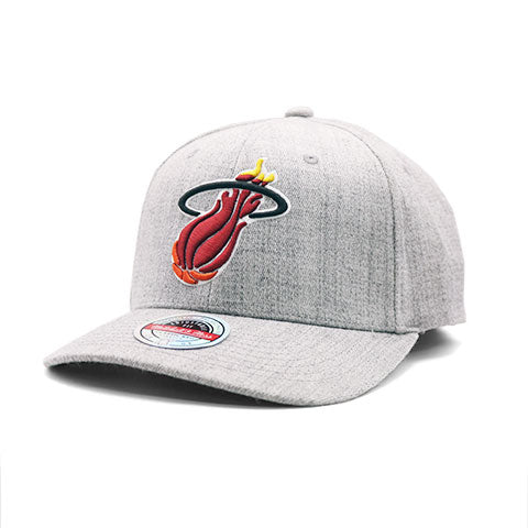 Mitchell &amp; Ness Miami Heat - NBA TEAM HEATHER 2.0 STRETCH SNAPBACK HWC HEAT [HHSS3276-MHE]