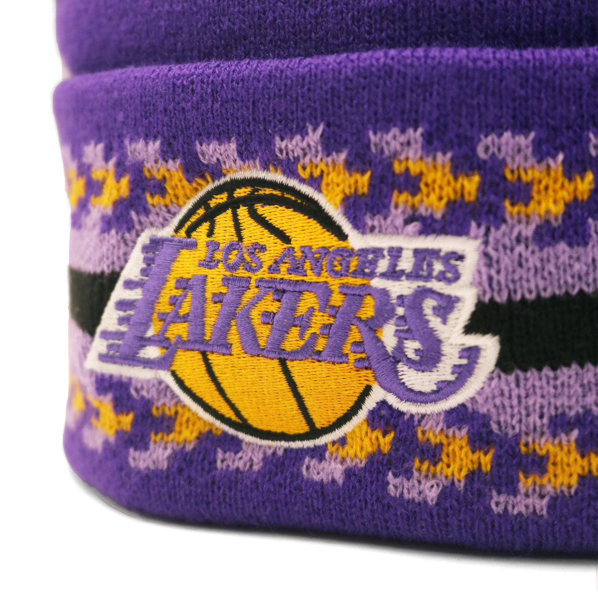 Mitchell＆Ness - LALPURP F NBA GAME ON KNIT HMG LAKERS【HCFK5818】