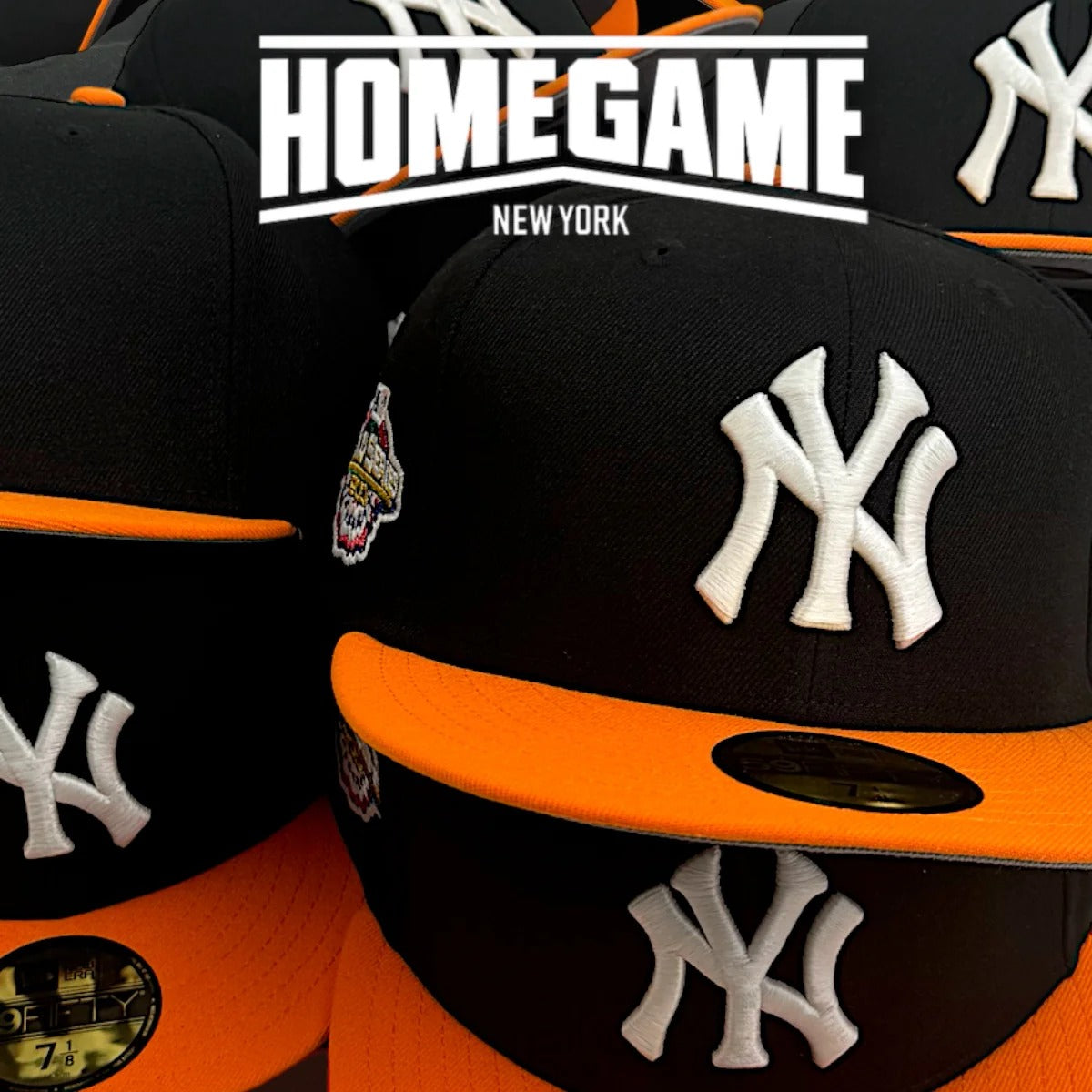 NEW ERA New York Yankees - 59FIFTY 2001 WORLD SERIES IN BLACK/DIM ORANGE