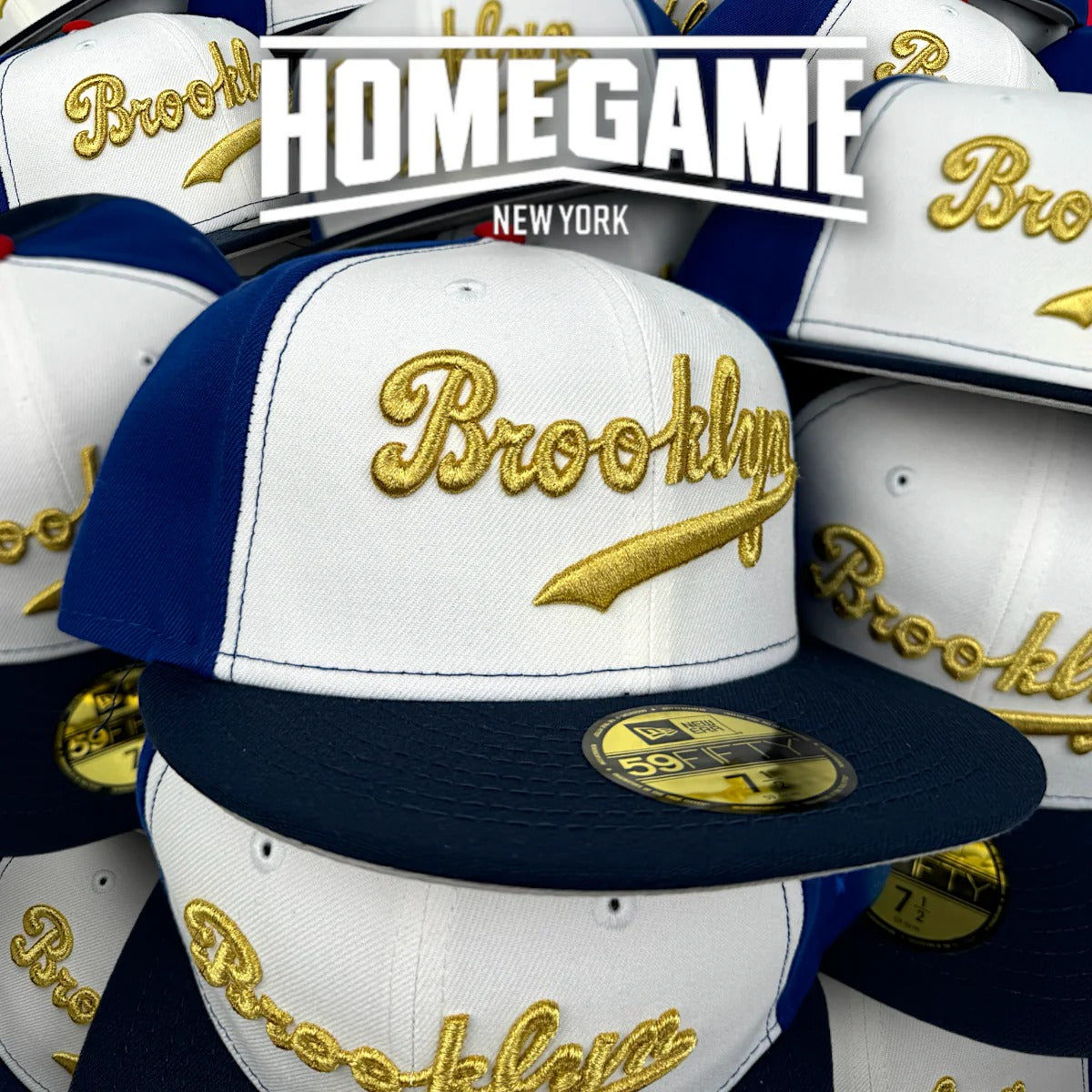 NEW ERA - 59FIFTY Brooklyn Dodgers White/Oceanside Blue