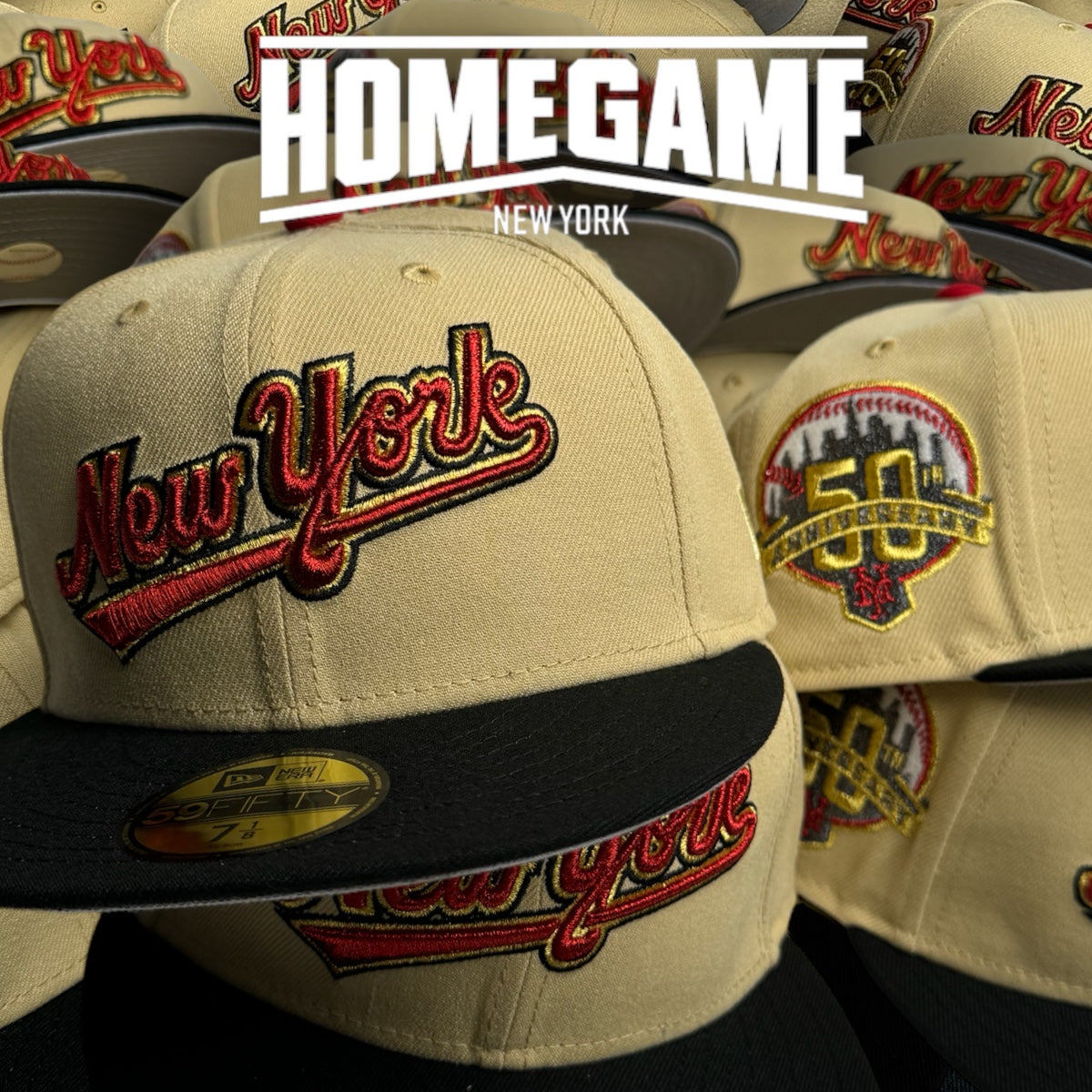 NEW ERA New York Mets - 59FIFTY 50th Anniversary Vegas Gold/Black