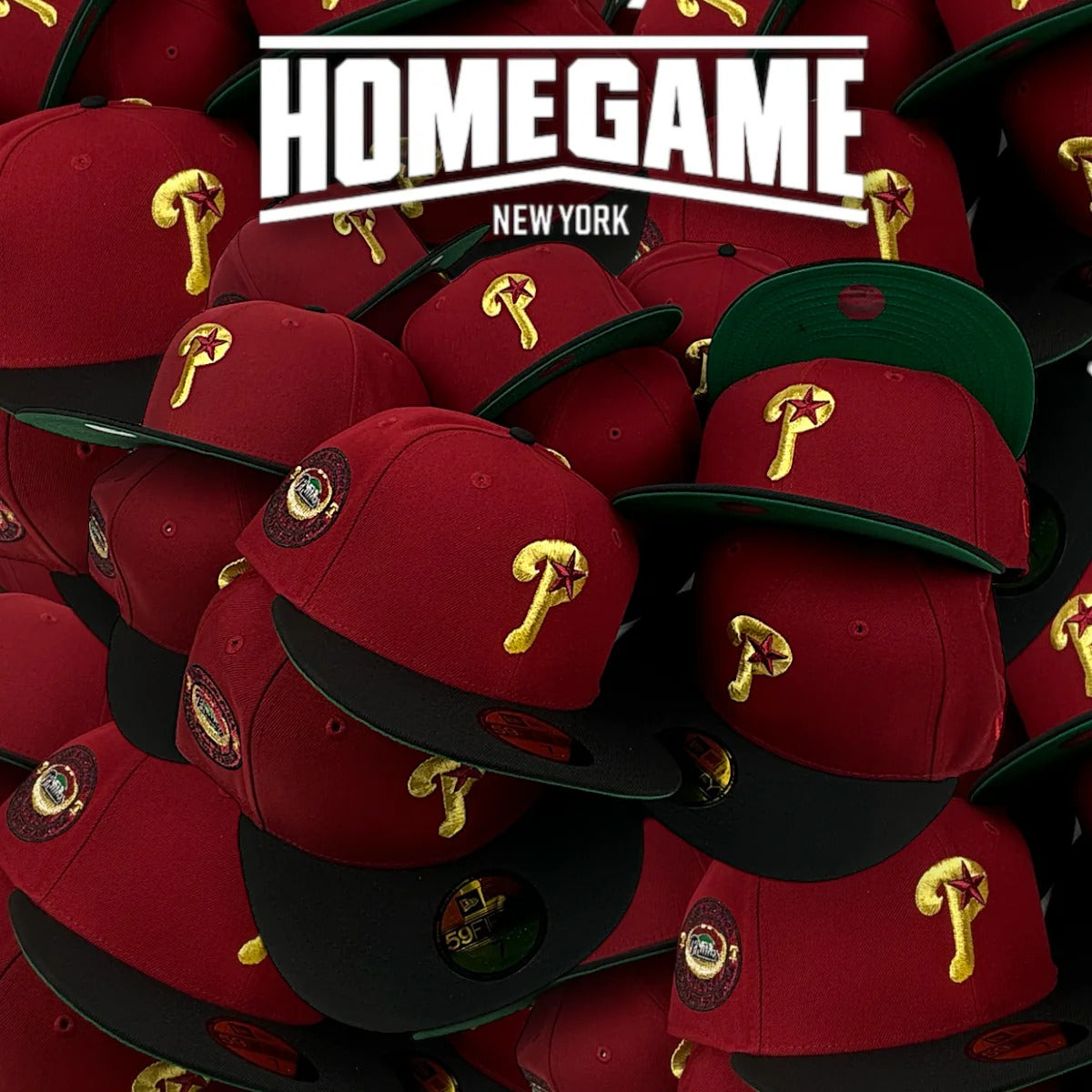 NEW ERA - 59FIFTY Philadelphia Phillies Veterans Stadium Heather Red/Black