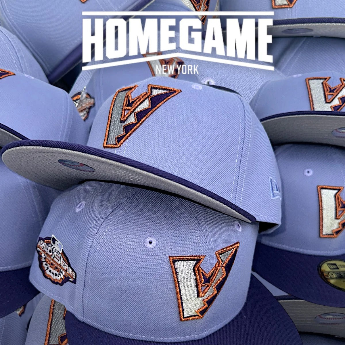 NEW ERA - 59FIFTY Arizona Diamondbacks 2001 WORLD SERIES LAVENDER/PURPLE