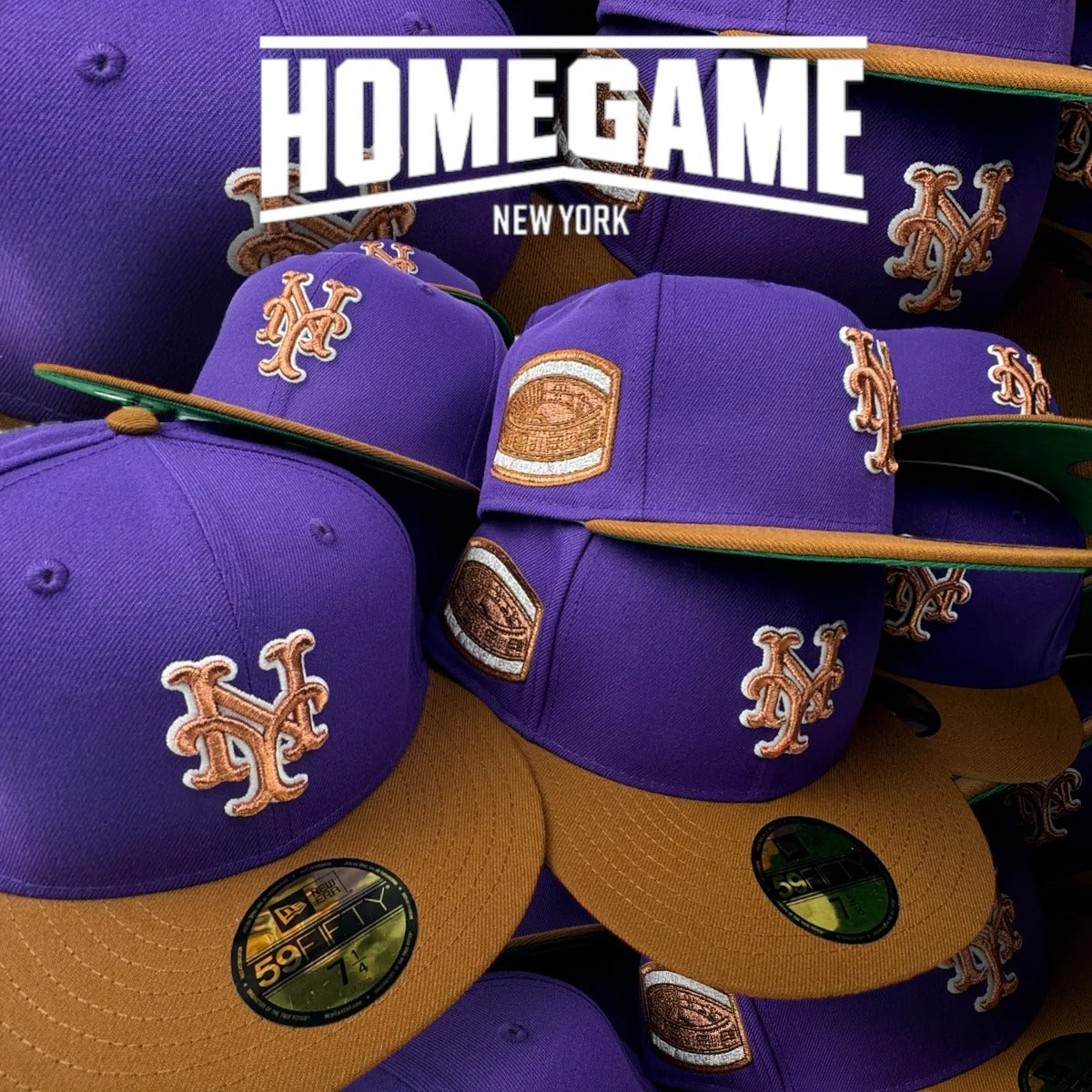 NEW ERA - 59FIFTY New York Mets 1969 WORLD SERIES TRUE PURPLE/TOASTED PEANUT