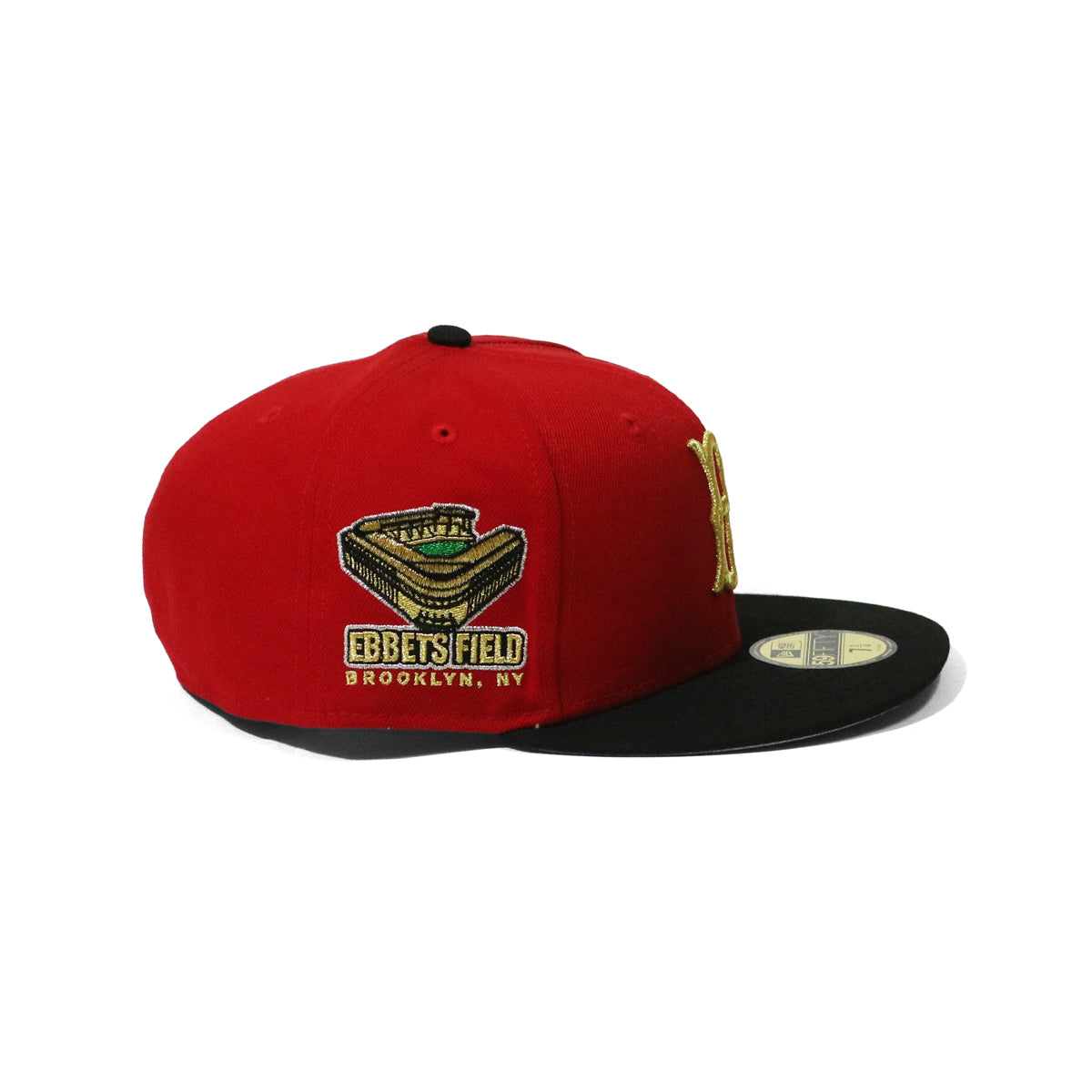 NEW ERA Brooklyn Dodgers - 59FIFTY EBBETS FIELD RED/BLACK