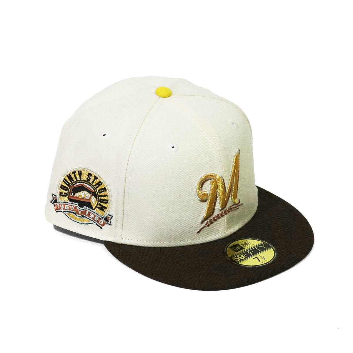 NEW ERA Milwaukee Brewers - 59FIFTY COUNTY STADIUM 1959・1999 CREAM