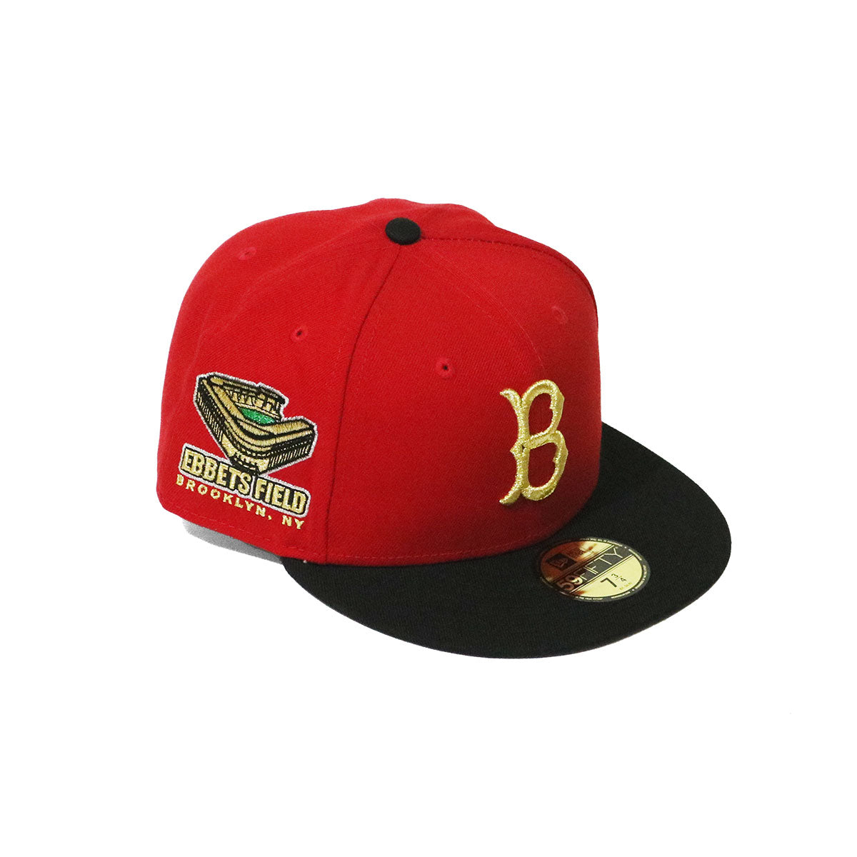 NEW ERA Brooklyn Dodgers - 59FIFTY EBBETS FIELD RED/BLACK