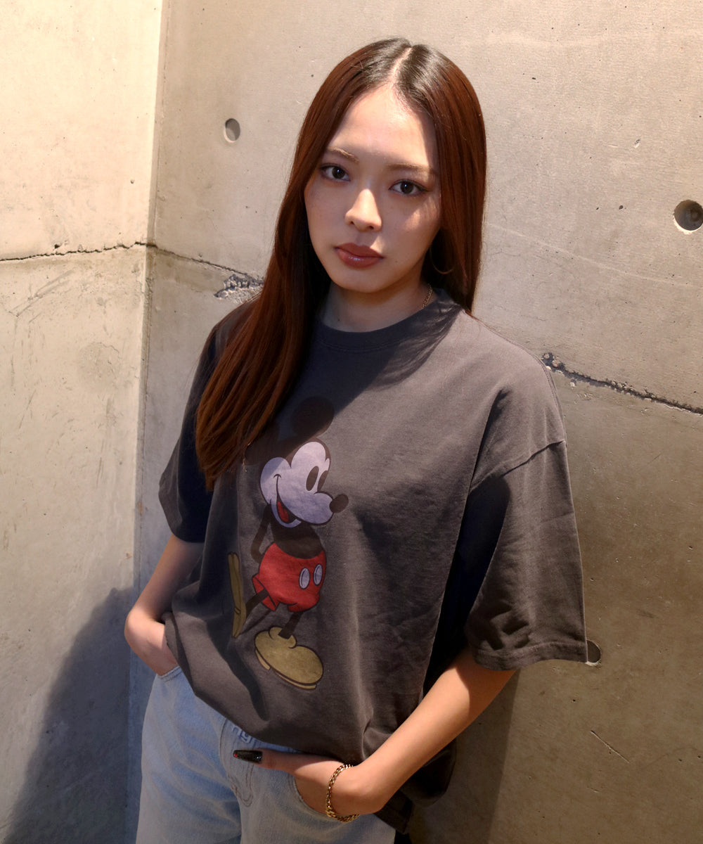 MICKEY - VINTAGE TEE SUMI BLACK 【DMK-ST67】