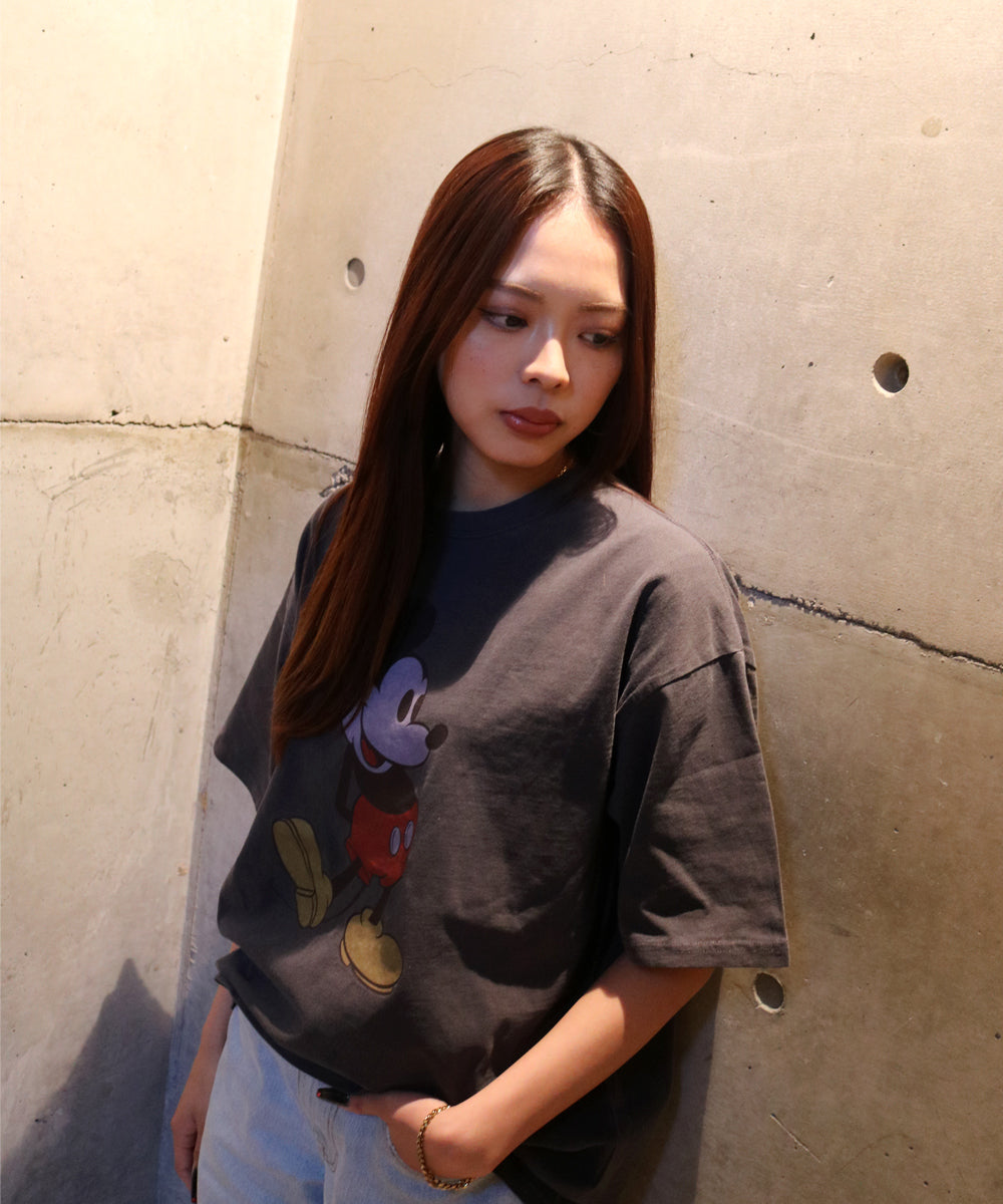 MICKEY - VINTAGE TEE SUMI BLACK 【DMK-ST67】