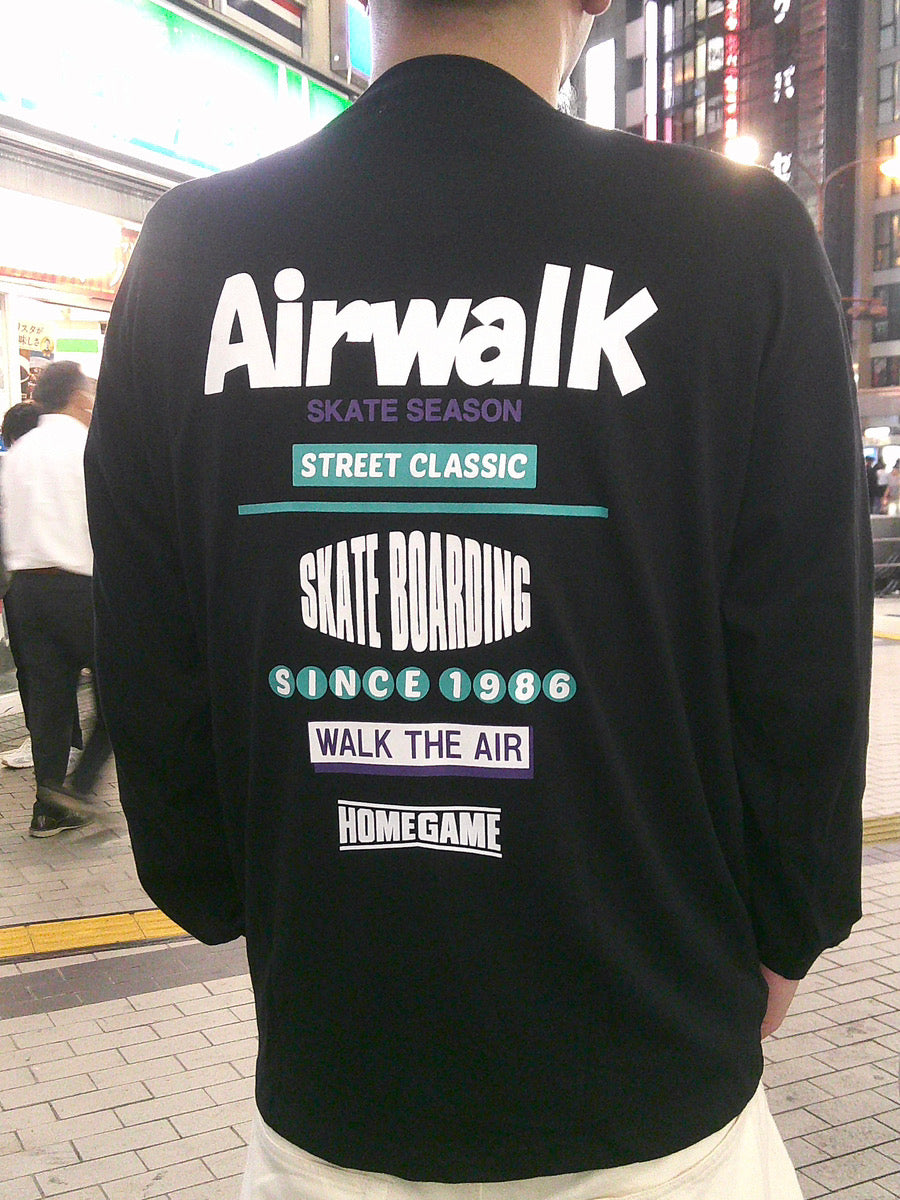 AIRWALK × HOMEGAME LS TEE BLACK