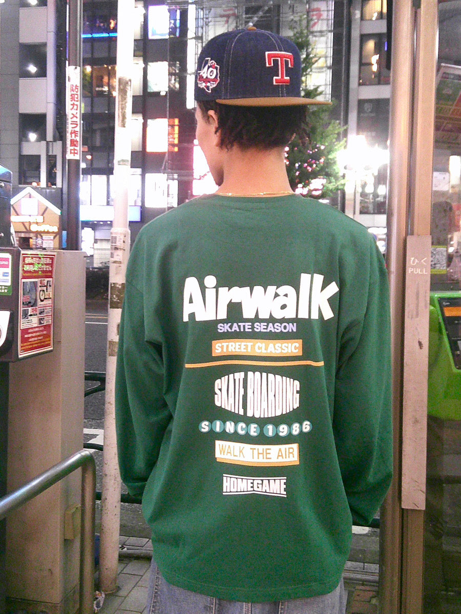 AIRWALK × HOMEGAME LS TEE GREEN