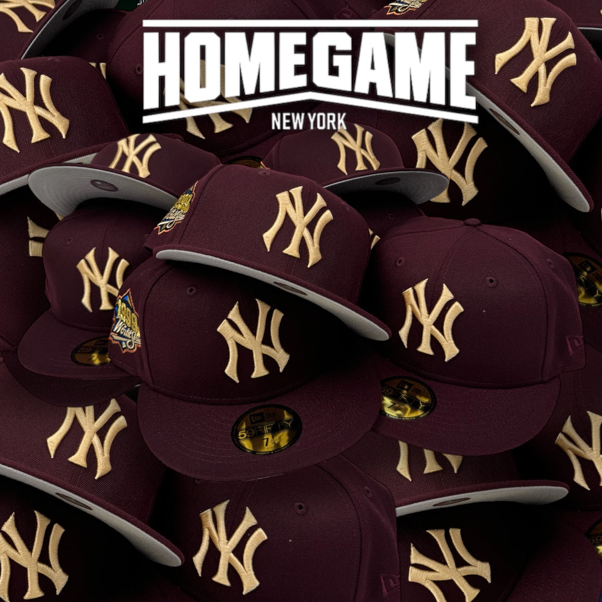 NEW ERA New York Yankees - 59FIFTY 1999 World Series Maroon